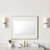 James Martin Furniture Soleil 36'' W Wall Mounted Mirror with Matte White Frame and Radiant Gold Metal Border, 36'' W x 1-1/2'' D x 31-1/2'' H