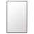 James Martin Furniture Rohe 26'' W x 40'' H Wall Mounted Mirror with Matte Black Frame