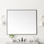 James Martin Furniture Rohe 48'' W x 40'' H Wall Mounted Mirror with Matte Black Frame