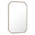 James Martin Furniture Rohe 24'' W x 36'' H Wall Mounted Octagonal Mirror with Champagne Brass Frame