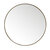 James Martin Furniture Rohe 30'' Diameter Wall Mounted Round Mirror with Champagne Brass Frame