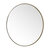 James Martin Furniture Rohe 30'' Diameter Wall Mounted Round Mirror with Champagne Brass Frame