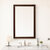 James Martin Furniture Glenbrooke 26'' W x 40'' H Wall Mounted Rectangle Mirror with Burnished Mahogany Frame