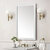 James Martin Furniture Glenbrooke 26'' W x 40'' H Wall Mounted Rectangle Mirror with Bright White Frame