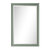 James Martin Furniture Glenbrooke 26'' W x 40'' H Wall Mounted Rectangle Mirror with Smokey Celadon Frame