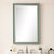 James Martin Furniture Glenbrooke 26'' W x 40'' H Wall Mounted Rectangle Mirror with Smokey Celadon Frame