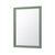 James Martin Furniture Glenbrooke 30'' W x 40'' H Wall Mounted Rectangle Mirror with Smokey Celadon Frame