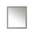 James Martin Furniture Glenbrooke 36'' W x 40'' H Wall Mounted Rectangle Mirror with Smokey Celadon Frame