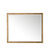 James Martin Furniture Glenbrooke 48'' W x 40'' H Wall Mounted Rectangle Mirror with Light Natural Oak Frame
