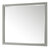 James Martin Furniture Glenbrooke 48'' W x 40'' H Wall Mounted Rectangle Mirror with Urban Gray Frame