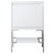 James Martin Furniture Milan 23-5/8'' W Single Vanity Cabinet in Glossy White and Brushed Nickel Metal Base Only (No Top)