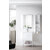 James Martin Furniture Milan 23-5/8'' W Single Vanity Cabinet, Glossy White, Glossy White with Glossy White Composite Top, 23-5/8''  W x 18-1/8''  D x 36''  H