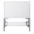 James Martin Furniture Milan 31-1/2'' W Single Vanity Cabinet in Glossy White and Brushed Nickel Metal Base Only (No Top)