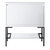 James Martin Furniture Milan 31-1/2'' W Single Vanity Cabinet in Glossy White and Matte Black Metal Base Only (No Top)