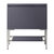 James Martin Furniture Milan 31-1/2'' W Single Vanity Cabinet in Modern Grey Glossy and Brushed Nickel Metal Base Only (No Top)