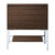 James Martin Furniture Milan 31-1/2'' W Single Vanity Cabinet in Mid Century Walnut and Glossy White Metal Base Only (No Top)