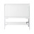 James Martin Furniture Milan 35-3/8'' W Single Vanity Cabinet in Glossy White and Glossy White Metal Base Only (No Top)