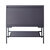James Martin Furniture Milan 35-3/8'' W Single Vanity Cabinet in Modern Grey Glossy and Matte Black Metal Base Only (No Top)