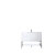 James Martin Furniture Milan 47-5/16'' W Single Vanity Cabinet, Glossy White, Brushed Nickel with Glossy White Composite Top, 47-5/16''  W x 18-1/8''  D x 36''  H
