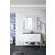 James Martin Furniture Milan 47-5/16'' W Single Vanity Cabinet, Glossy White, Glossy White with Charcoal Black Composite Top, 47-5/16''  W x 18-1/8''  D x 36''  H