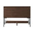 James Martin Furniture Milan 47-5/16'' W Single Vanity Cabinet in Mid Century Walnut and Matte Black Metal Base Only (No Top)