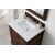 James Martin Furniture 30'' Burnished Mahogany w/ Carrara Marble Top Overhead View