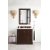 James Martin Furniture 36'' Bright White w/ Arctic Fall Top Front View