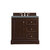 James Martin Furniture De Soto 36'' Single Vanity in Burnished Mahogany with 3cm (1-3/8'' ) Thick Cala Blue Quartz Top and Rectangle Undermount Sink