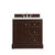 James Martin Furniture De Soto 36'' Single Vanity in Burnished Mahogany with 3cm (1-3/8'' ) Thick Ethereal Noctis Quartz Top and Rectangle Sink