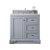 James Martin Furniture 36'' Silver Gray w/ Arctic Fall Top Front Product View