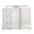 James Martin Furniture De Soto 48'' Single Vanity in Bright White w/ 3cm (1-3/8'') Thick White Zeus Quartz Top