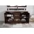James Martin Furniture Burnished Mahogany w/ Arctic Fall Top Door / Drawer Opened Front View