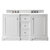 James Martin Furniture De Soto 60'' Double Vanity in Bright White w/ 3cm (1-3/8'') Thick White Zeus Quartz Top