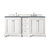 James Martin Furniture De Soto 72''  Double Vanity in Bright White with 3cm (1-3/8'' ) Thick Cala Blue Quartz Top and Rectangle Undermount Sinks