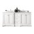 James Martin Furniture Bright White w/ Arctic Fall Top Front Product View