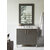 James Martin Furniture Metropolitan 36'' Silver Oak w/ White Zeus Top Front View