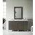 James Martin Furniture Metropolitan 60'' Silver Oak w/ White Zeus Top Front View