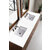 James Martin Furniture Metropolitan 72'' American Walnut w/ White Zeus Top Angle View