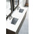 James Martin Furniture Metropolitan 72'' Silver Oak w/ White Zeus Top Angle View