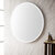 James Martin Furniture Cirque 42'' Diameter Round LED Wall Mounted Mirror with Anti-Fog Technology and Glossy White Frame