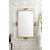 James Martin Furniture South Beach 30" Wide Mirror, Polished Gold and Lucite