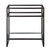 James Martin Furniture Boston 31-1/2'' W Single Basin Stainless Steel Console Frame Only in Matte black Finish, 31-1/2'' W x 15-3/8'' D x 33-1/2'' H