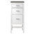 James Martin Furniture Addison 15'' W Base Cabinet with 3 Drawers, Glossy White and 3cm (1-3/8'') Thick Grey Expo Quartz Top