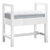 James Martin Furniture Addison 24-1/2'' W Upholsted Bench in Glossy White