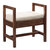 James Martin Furniture Addison 24-1/2'' W Upholsted Bench in Mid Century Acacia