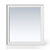 James Martin Furniture Addison 36'' W Rectangular Bevel Cut Wall Mounted Mirror with Glossy White Frame, 36'' W x 1'' D x 39'' H