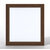 James Martin Furniture Addison 36'' W Rectangular Bevel Cut Wall Mounted Mirror with Mid Century Acacia Frame, 36'' W x 1'' D x 39'' H