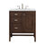 James Martin Furniture Addison 30'' Single Vanity Cabinet in Mid Century Acacia with 3cm (1-3/8'' ) Thick Ethereal Noctis Quartz Top and Rectangle Sink