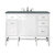 James Martin Furniture Addison 48'' Single Vanity Cabinet in Glossy White with 3cm (1-3/8'' ) Thick Cala Blue Top and Rectangle Undermount Sink