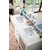 James Martin Furniture Addison 60'' Glossy White w/ White Zeus Top View